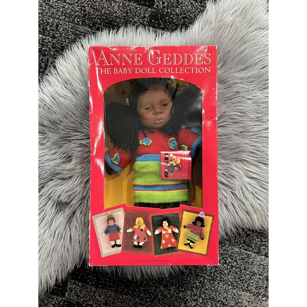 Anne Geddes The Baby Doll Collection‎ African American Doll Reida RARE NIB